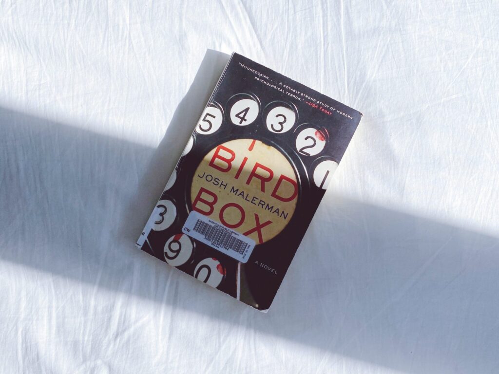 Bird Box book by Josh Malerman against a white background.